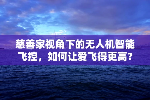 慈善家视角下的无人机智能飞控，如何让爱飞得更高？