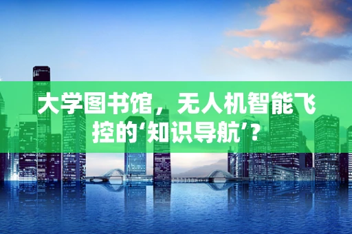 大学图书馆，无人机智能飞控的‘知识导航’？