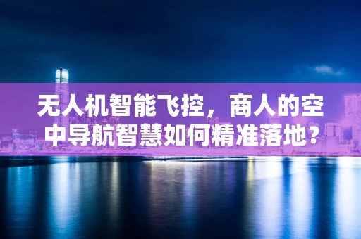 无人机智能飞控，商人的空中导航智慧如何精准落地？