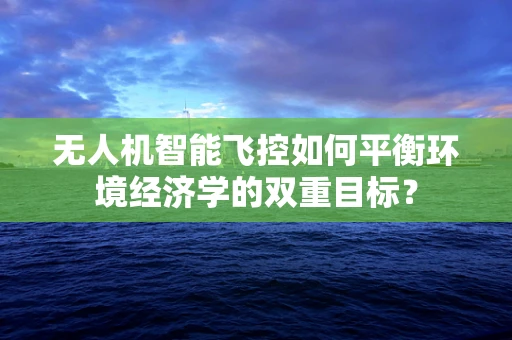 无人机智能飞控如何平衡环境经济学的双重目标？