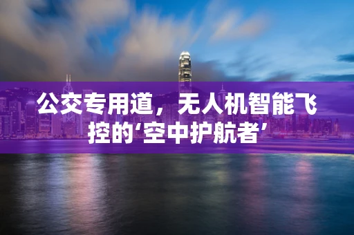 公交专用道，无人机智能飞控的‘空中护航者’