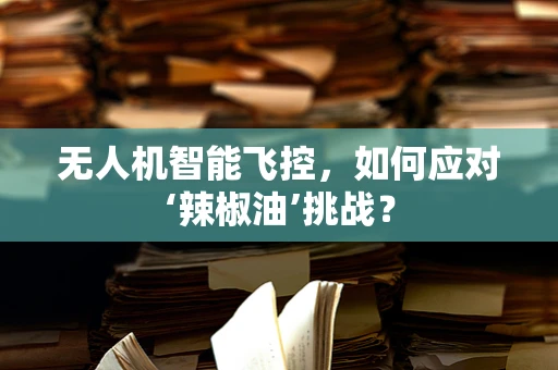 无人机智能飞控，如何应对‘辣椒油’挑战？