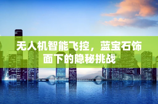 无人机智能飞控，蓝宝石饰面下的隐秘挑战
