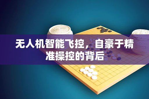 无人机智能飞控，自豪于精准操控的背后