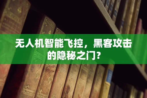 无人机智能飞控，黑客攻击的隐秘之门？