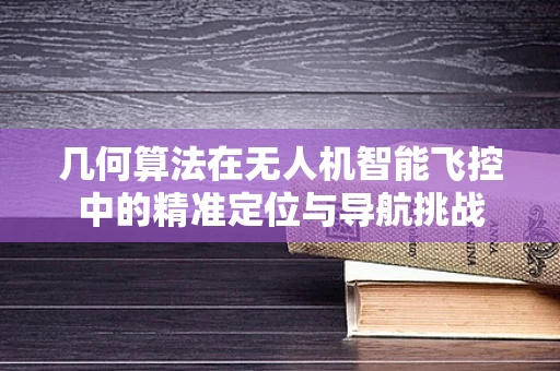 几何算法在无人机智能飞控中的精准定位与导航挑战