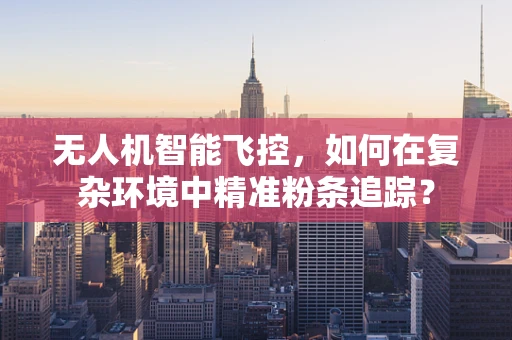 无人机智能飞控，如何在复杂环境中精准粉条追踪？