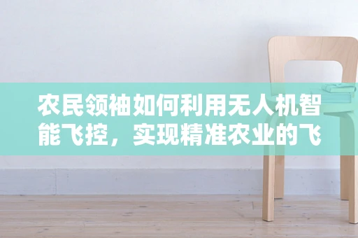 农民领袖如何利用无人机智能飞控，实现精准农业的飞跃？