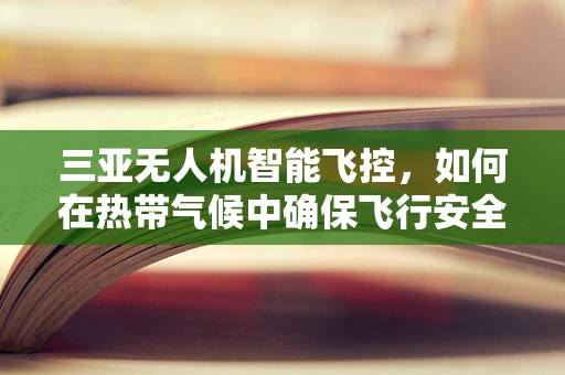 三亚无人机智能飞控，如何在热带气候中确保飞行安全与效率？