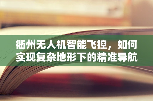 衢州无人机智能飞控，如何实现复杂地形下的精准导航？