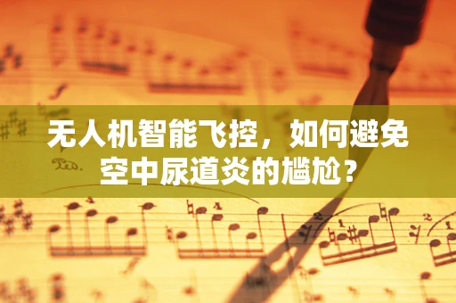 无人机智能飞控，如何避免空中尿道炎的尴尬？
