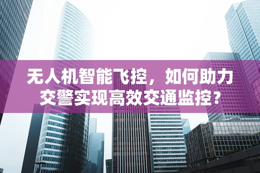 无人机智能飞控，如何助力交警实现高效交通监控？