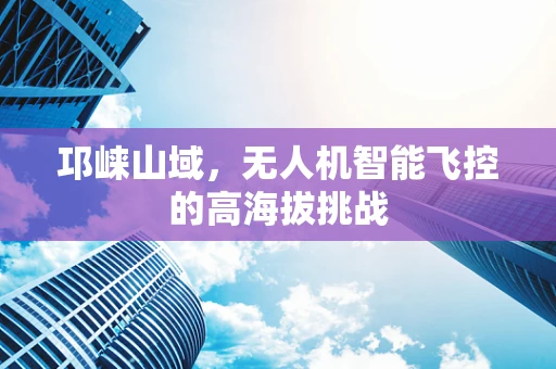 邛崃山域，无人机智能飞控的高海拔挑战