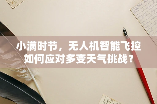小满时节，无人机智能飞控如何应对多变天气挑战？