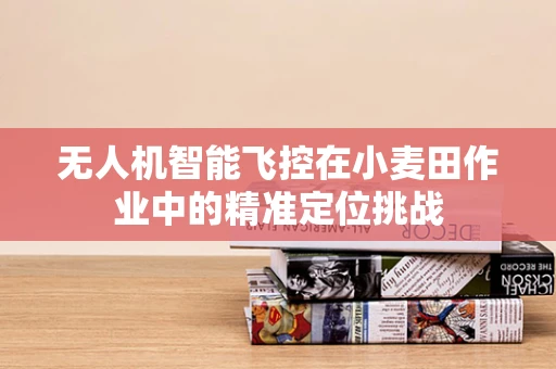 无人机智能飞控在小麦田作业中的精准定位挑战