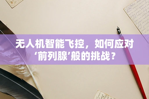 无人机智能飞控，如何应对‘前列腺’般的挑战？