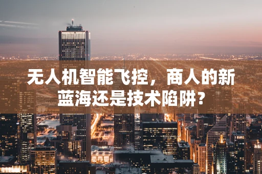 无人机智能飞控，商人的新蓝海还是技术陷阱？