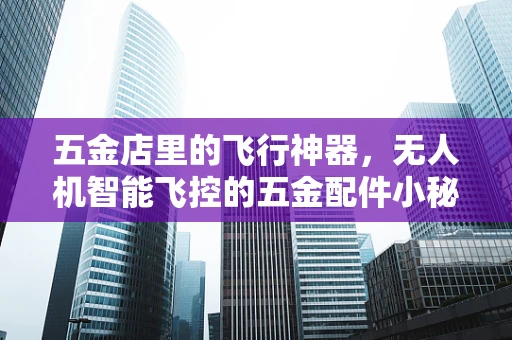 五金店里的飞行神器，无人机智能飞控的五金配件小秘密