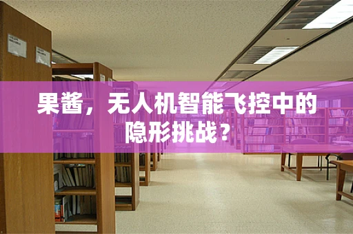 果酱，无人机智能飞控中的隐形挑战？