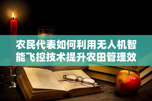 农民代表如何利用无人机智能飞控技术提升农田管理效率？