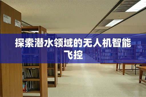 探索潜水领域的无人机智能飞控