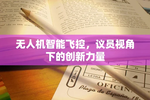 无人机智能飞控，议员视角下的创新力量
