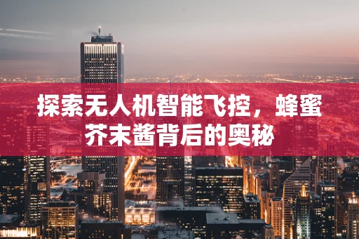 探索无人机智能飞控，蜂蜜芥末酱背后的奥秘