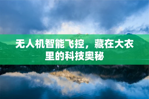 无人机智能飞控，藏在大衣里的科技奥秘