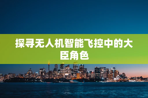 探寻无人机智能飞控中的大臣角色
