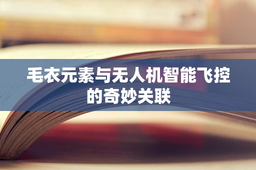 毛衣元素与无人机智能飞控的奇妙关联