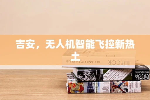 吉安，无人机智能飞控新热土