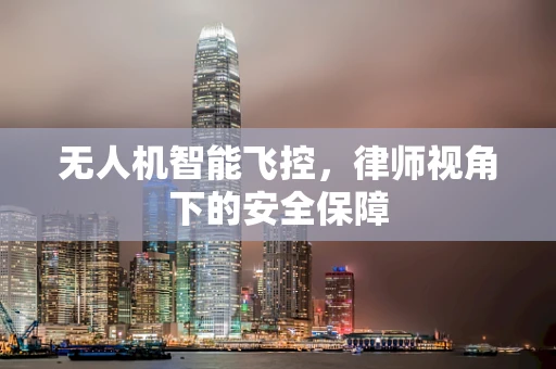 无人机智能飞控，律师视角下的安全保障