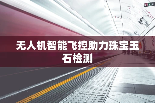 无人机智能飞控助力珠宝玉石检测