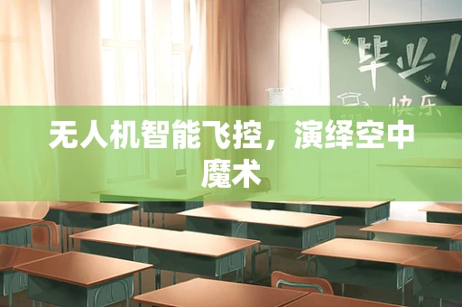 无人机智能飞控，演绎空中魔术