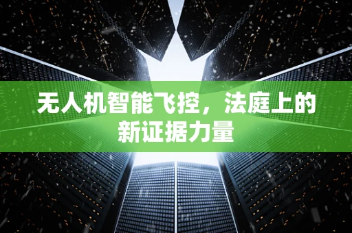 无人机智能飞控，法庭上的新证据力量