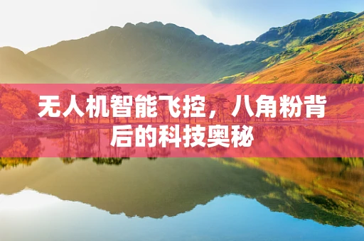 无人机智能飞控，八角粉背后的科技奥秘