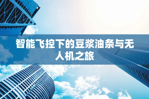 智能飞控下的豆浆油条与无人机之旅