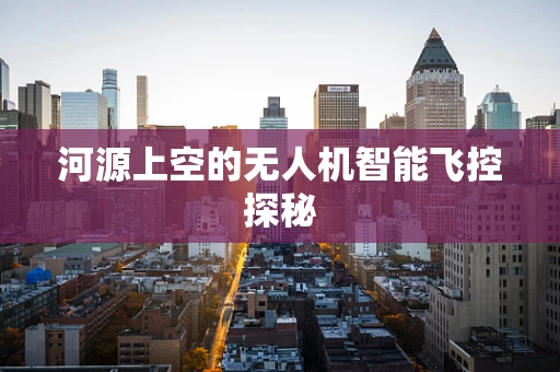 河源上空的无人机智能飞控探秘