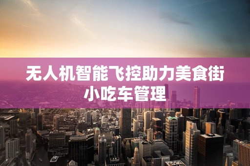 无人机智能飞控助力美食街小吃车管理