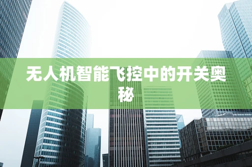 无人机智能飞控中的开关奥秘