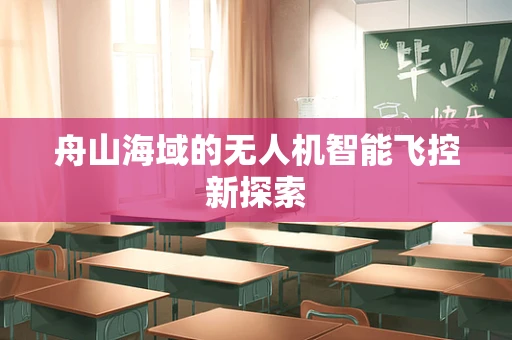 舟山海域的无人机智能飞控新探索