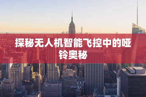 探秘无人机智能飞控中的哑铃奥秘