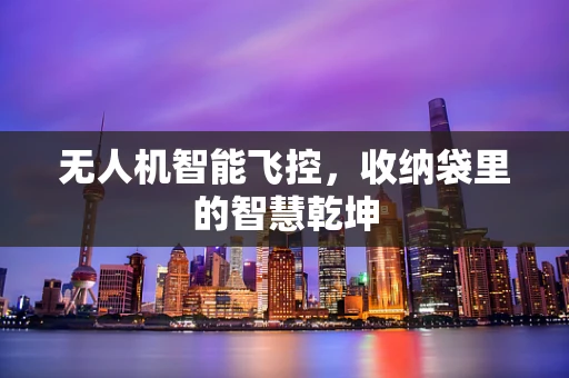 无人机智能飞控，收纳袋里的智慧乾坤