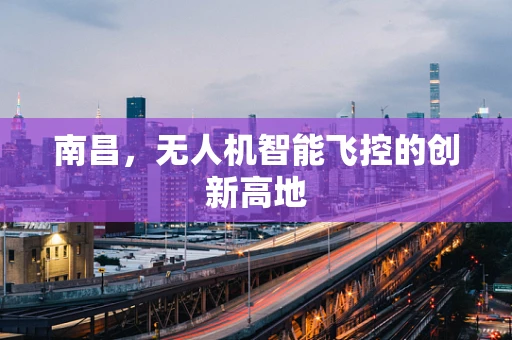 南昌，无人机智能飞控的创新高地