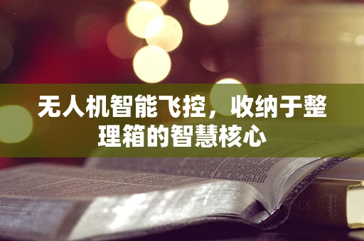无人机智能飞控，收纳于整理箱的智慧核心