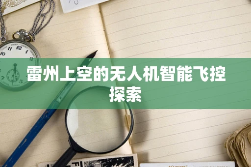 雷州上空的无人机智能飞控探索