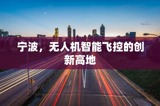宁波，无人机智能飞控的创新高地