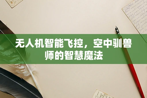 无人机智能飞控，空中驯兽师的智慧魔法