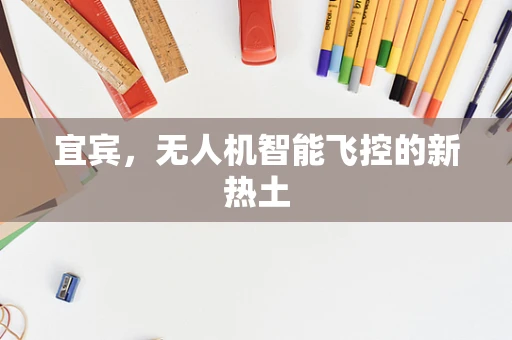 宜宾，无人机智能飞控的新热土