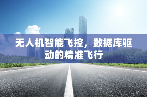 无人机智能飞控，数据库驱动的精准飞行
